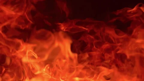 Magnificent Fire Dancing in Super Slow Motion 1000fps Stock Footage 336624606
