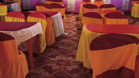 A magnificent Indian indoor event setup. Vidéo 334445495