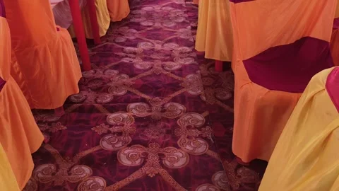 A magnificent Indian indoor event setup. Vidéo 334445510