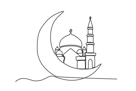 A magnificent Islamic mosque Stock Illustration