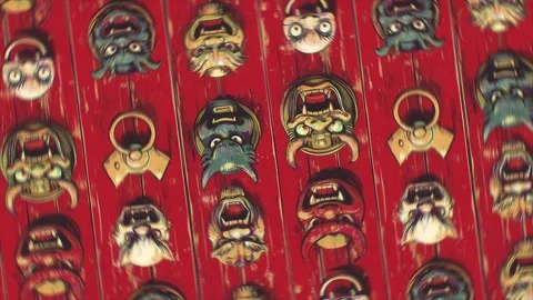Magnificent Knocker Rotation Motion Stock Footage 306464479