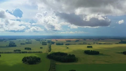 Magnificent landscapes of the fields from the drone. Stock Footage 159414530