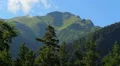 Magnificent mountains landscape and turbulent torrent underneath HD Footage