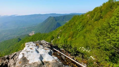 Magnificent nature view from the summit Stock Photos