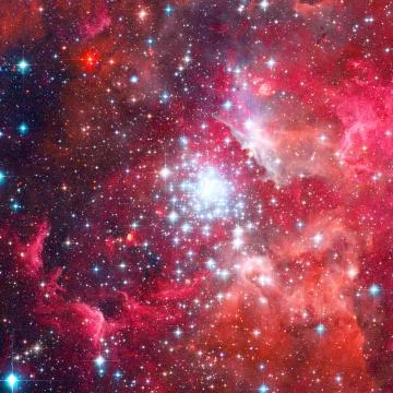 Magnificent nebula in outer space. Elements of this image furnished by NASA 스톡 일러스트