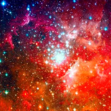 Magnificent nebula in outer space. Stock-Fotos