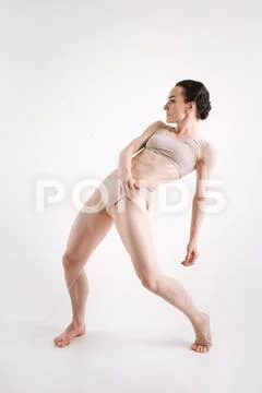 Magnificent principal dancer performing in the studio Stock Photos