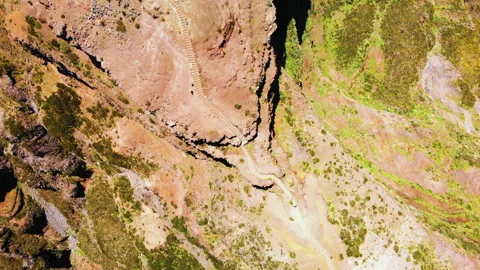 Magnificent top down drone view with peo... | Stock Video | Pond5