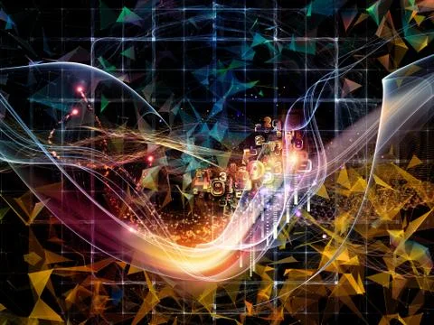 Magnificent Virtual World Stockillustratie