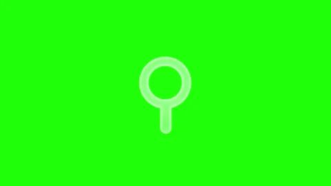 Magnifier animation. Search concept. Magnifier. Flat style. Green screen. Stock Footage 303553405