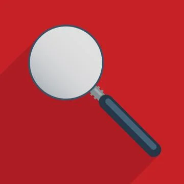 Magnifier - blank template Stock Illustration