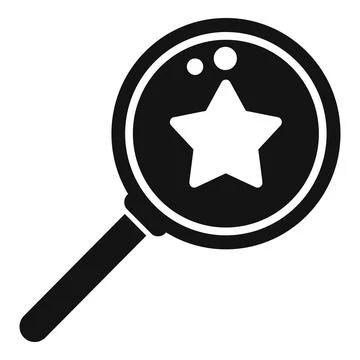 Magnifier credibility icon simple vector. Customer trust Stockillustratie