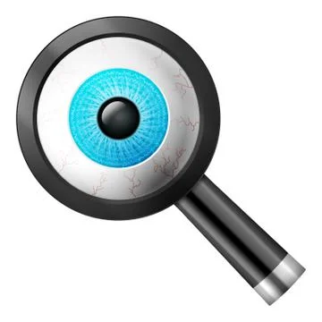 Magnifier eye Stock Illustration