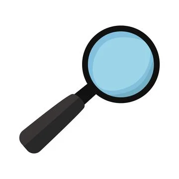 Magnifier Flat Icon Stock Illustration