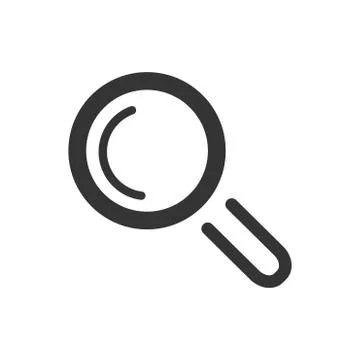 Magnifier Glasses Icon Illustrazione stock