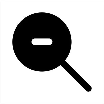 Magnifier glyph icon vector illustration isolated on white background Stockillustratie