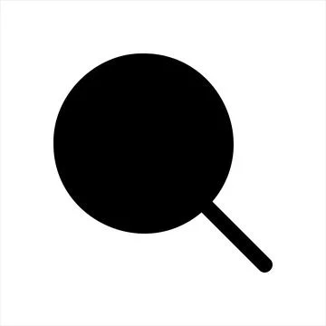 Magnifier glyph icon vector illustration isolated on white background Stockillustratie