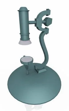 Magnifier holder stand Stock Illustration