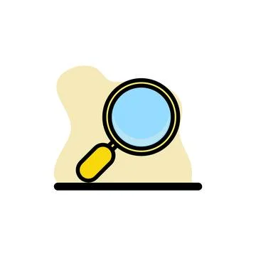 Magnifier Icon Conceptual Vector Design Illustration Stock Illustration