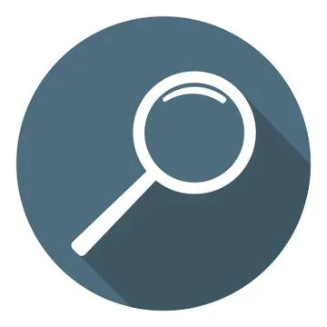 Magnifier Icon. Flat Style. Vector illustration for Your Design, Web. Stock Illustration
