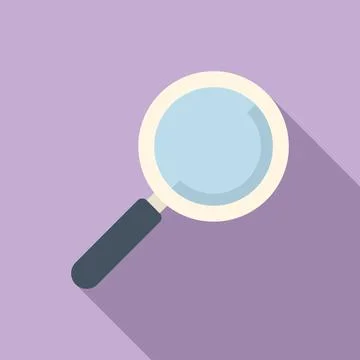 Magnifier icon flat vector. Computer interface イラスト素材