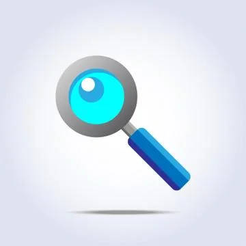Magnifier icon Stock Illustration