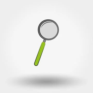 Magnifier icon Stock Illustration