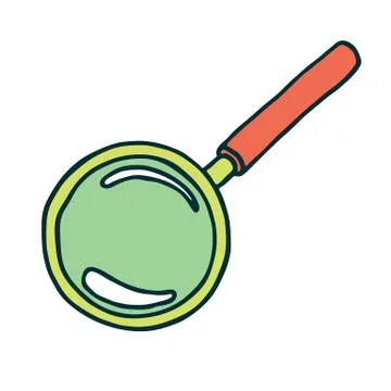 Magnifier icon. Illustrazione stock