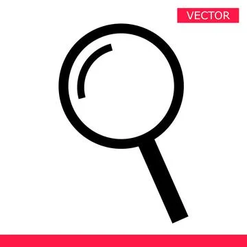 Magnifier icon sign cursor vector illustration flat style design 库存插图
