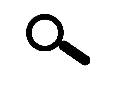 Magnifier Icon Vector Graphic Design Stock Illustration