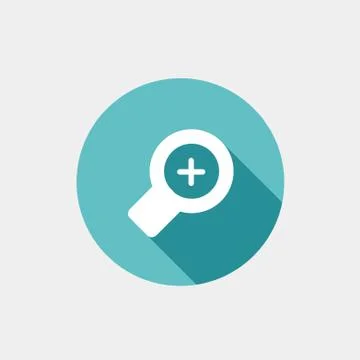 Magnifier icons Stock Illustration