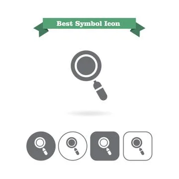 Magnifier icons Stock-Illustration