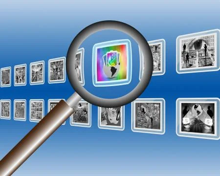 Magnifier イラスト素材