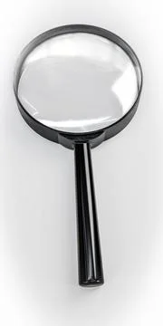 Magnifier isolated on transparent background Stock Illustration