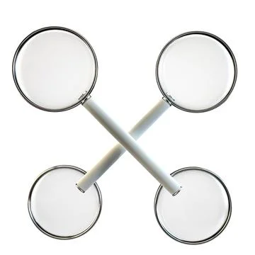 Magnifier isolated on white background Stock Illustration