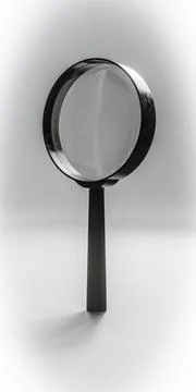 Magnifier isolated on white background Stock Illustration