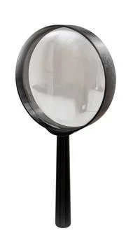 Magnifier isolated on white background Stock Illustration