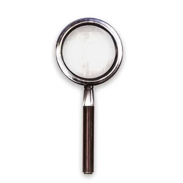 Magnifier isolated on white background Stock Illustration