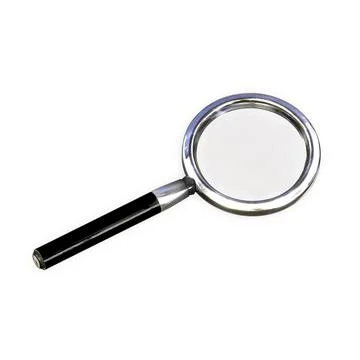 Magnifier isolated on white background Stock Illustration