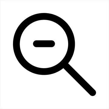 Magnifier line icon vector illustration isolated on white background Stockillustratie