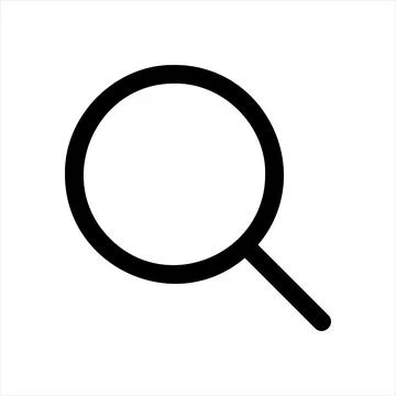 Magnifier line icon vector illustration isolated on white background Stockillustratie