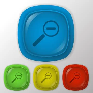 Magnifier reduction Stock Illustration