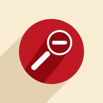 Magnifier reduction Stock Illustration