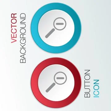 Magnifier reduction Stock Illustration