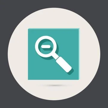 Magnifier reduction Stock Illustration