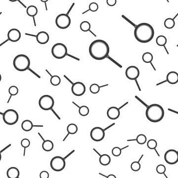 Magnifier seamless pattern. Stock Illustration