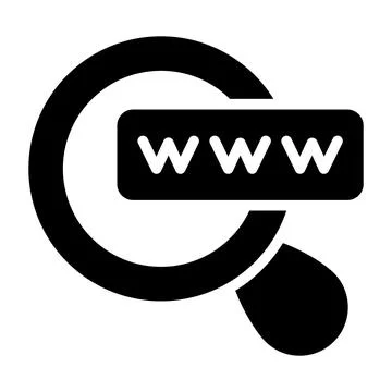 Magnifier with search bar, vector design of search engine optimization Stock Illustration