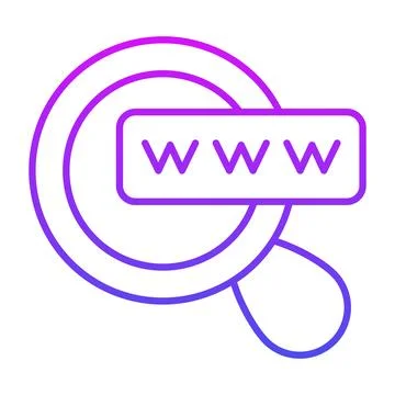 Magnifier with search bar, vector design of search engine optimization Stock Illustration
