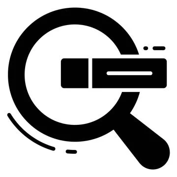Magnifier with search bar, vector design of search engine optimization イラスト素材