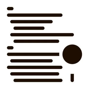 Magnifier Search Code Mistake Vector Line Icon Illustrazione stock